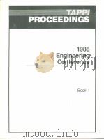 TAPPL PROCEEDINGS 1988 ENGINEERING CONFERENCE BOOK 1     PDF电子版封面     