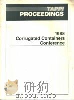TAPPL PROCEEDINGS 1988 CORRUGATED CONTAINERS CONFERENCE     PDF电子版封面     