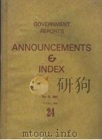 GOVERNMENT REPORTS  ANNOUNCEMENTS & INDEX  VOLUME 88  NUMBER 24   1988  PDF电子版封面     