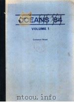 OCEANS'84  VOLUME 1     PDF电子版封面     
