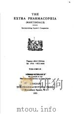 THE EXTRA PHARMACOPCEIA  VOLUME 2     PDF电子版封面     