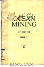 OCEAN MINING SYMPOSIUM OSMII     PDF电子版封面     