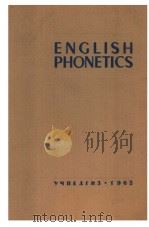 ENGLISH PHONETICS     PDF电子版封面     