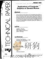 APPLICATIONS OF COMPUTER GRAPHICS AT GENERAL MOTORS     PDF电子版封面     