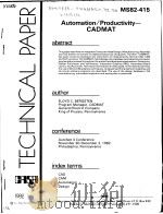 AUTOMATION/PRODUCTIVITY-CADMAT     PDF电子版封面     