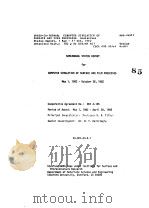 SEMIANNUAL STATUS REPORT FOR COMPUTER SIMULATION OF SURFACE AND FILM PROCESSES   1982  PDF电子版封面     