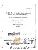 AMBLPOLAR POTENTIAL MEASUREMENT PLANS AND INSTRUMENTATION  FINAL REPORT FOR THE PERIED 1 OCTOBER 198   1983  PDF电子版封面     