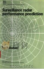 SURVEILLANCE RADAR PERFORMANCE PREDICATION     PDF电子版封面  0906048982  P.ROHAN 