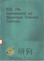 IEEE 1986 INSTRUMENTATION AND MEASUREMENT CONFERENCE     PDF电子版封面     