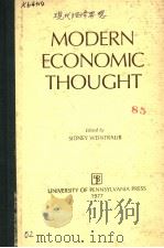 MODERN ECONOMIC THOUGHT（ PDF版）