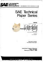 SAE TECHNICAL PAPER SERIES  TACOM/CUMMINS ADIABATIC ENGINE PROGRAM     PDF电子版封面     