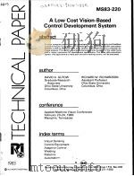 A LOW COST VISION-BASED CONTROL DEVELOPMENT SYSTEM（ PDF版）