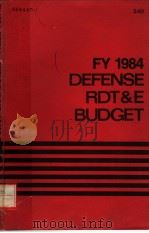 FY 1984 DEFENSE RDT & EBUDGET     PDF电子版封面     