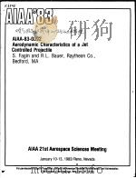 AERODYNAMIC CHARACTERISTICS OF A JET CONTROLLED PROJECTILE     PDF电子版封面     
