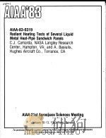 PADIANT HEATING TESTS OF SEVERAL LIQUID METAL HEAT-PIPE SANDWICH PANELS     PDF电子版封面     