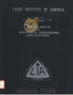 USE OF LASERS IN MATERIALS PROCESSING APPLICATIONS（ PDF版）