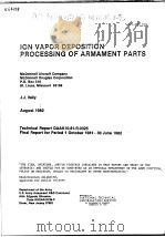 ION VAPOR DEPOSITION PROCESSING OF ARMAMENT PARTS（ PDF版）