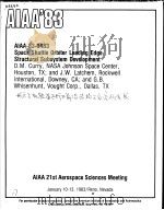 AIAA'83 AIAA-83-0483     PDF电子版封面     