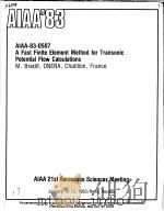 AIAA'83 AIAA-83-0507     PDF电子版封面     