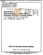 AIAA'83 AIAA-83-0545     PDF电子版封面     