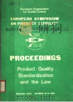 PROCEEDINGS PRODUCT QUALITY STANDARDIZATION AND THE LAW     PDF电子版封面     
