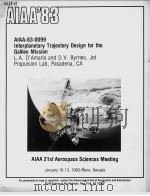 AIAA'83 AIAA-83-0099     PDF电子版封面     