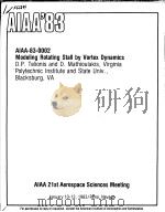 AIAA'83 AIAA-83-0002     PDF电子版封面     