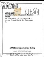 AIAA'83 AIAA-83-0033     PDF电子版封面     