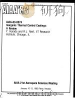 AIAA'83 AIAA-83-0074     PDF电子版封面     