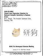 AIAA'83 AIAA-83-0062     PDF电子版封面     