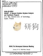 AIAA'83 AIAA-83-0054     PDF电子版封面     