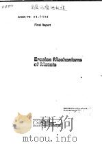 EROSION MECHANISMS OF METALS     PDF电子版封面     