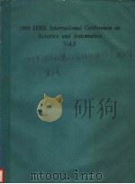 PROCEEDINGS 1989 IEEE INTERNATIONAL CONFERENCE ON ROBOTIC AND AUTOMATION  VOLUME 3     PDF电子版封面  0818689382   