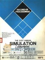 RECORD OF PROCEEDINGS THE 21ST ANNUAL SIMULATION SYMPOSIUM（ PDF版）