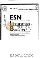 ESN INFORMATION BULLETIN     PDF电子版封面     