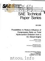 SAE TECHNICAL PAPER SERIES 831293 POSSIBILITIES TO REDUCE INFLUENCE OF COMPRESSION RATIO ON TOTAL GY（ PDF版）