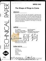 TECHNICAL PAPER MF82-343 THE SHAPE OF RINGS TO COME（ PDF版）