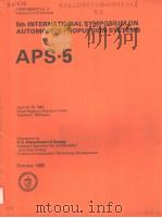 5TH INTERNATIONAL SYMPOSIUM ON AUTOMOTIVE PROPULSION SYSTEMS APS-5 VOLUME 2     PDF电子版封面     