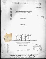 LEAD TIME STUDY     PDF电子版封面     