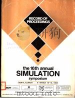 PECORD OF PROCEEDINGS THE 16TH ANNUAL SIMULATION SYMPOSIUM（ PDF版）