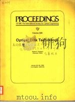 PROCEEDINGS OF SPIE-THE INTERNATIONAL SOCIETY FOR OPTICAL ENGINEERING VOLUME 329 OPTICAL DISK TECHNO（ PDF版）