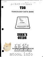 USER'S GUIDE TO TDB TOXICOLOGY DATA BANK     PDF电子版封面     