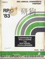 RP/C '83 38TH ANNUAL CONFERENCE PREPRINT     PDF电子版封面     