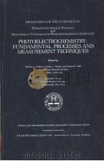 PROCEEDINGS OF THE SYMPOSIA ON PHOTOELECTROCHEMICAL PROCESSES AND MEASUREMENT TECHNIQUES FOR PHOTOEL（ PDF版）