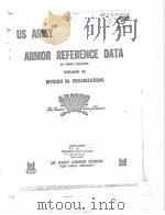 US ARMY ARMOR REFERENCE DATA IN THREE VOLUMES VOLUME 3 DIVISION 86 ORGANIZATIONS     PDF电子版封面     