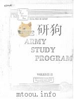 THE ARMY STUDY PROGRAM VOLUME 2     PDF电子版封面     