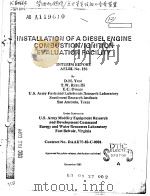 INSTALLATION OF A DIESEL ENGINE COMBUSTION/IGNITION EVALUATION FACILITY（ PDF版）