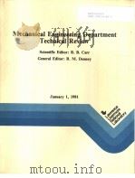 MECHANICAL ENGINEERING DEPARTMENT TECHNICAL REVIEW     PDF电子版封面    R.B.CARR  R.M.DENNEY 