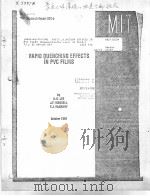 PAPID QUENCHING EFFECTS IN PVC FILMS     PDF电子版封面    H.D.LEE  J.F.MANDELL  F.J.MCGA 