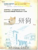 DONTRAJ-A CYLINDRICAL CAVITY EXPANSION MODEL PENETRATIOR CODE     PDF电子版封面    GEORGE E.REIS 